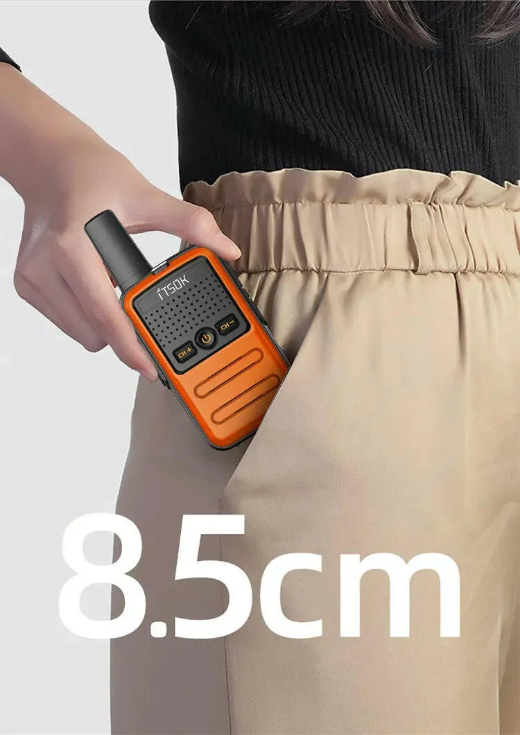 2pcs Mini Toy 1~5 Km UHF Gift Two Way Transceiver 1S 2S  Tablet Colorful Fuselage New Kids Talki Walki Walkie Talkie Radio
