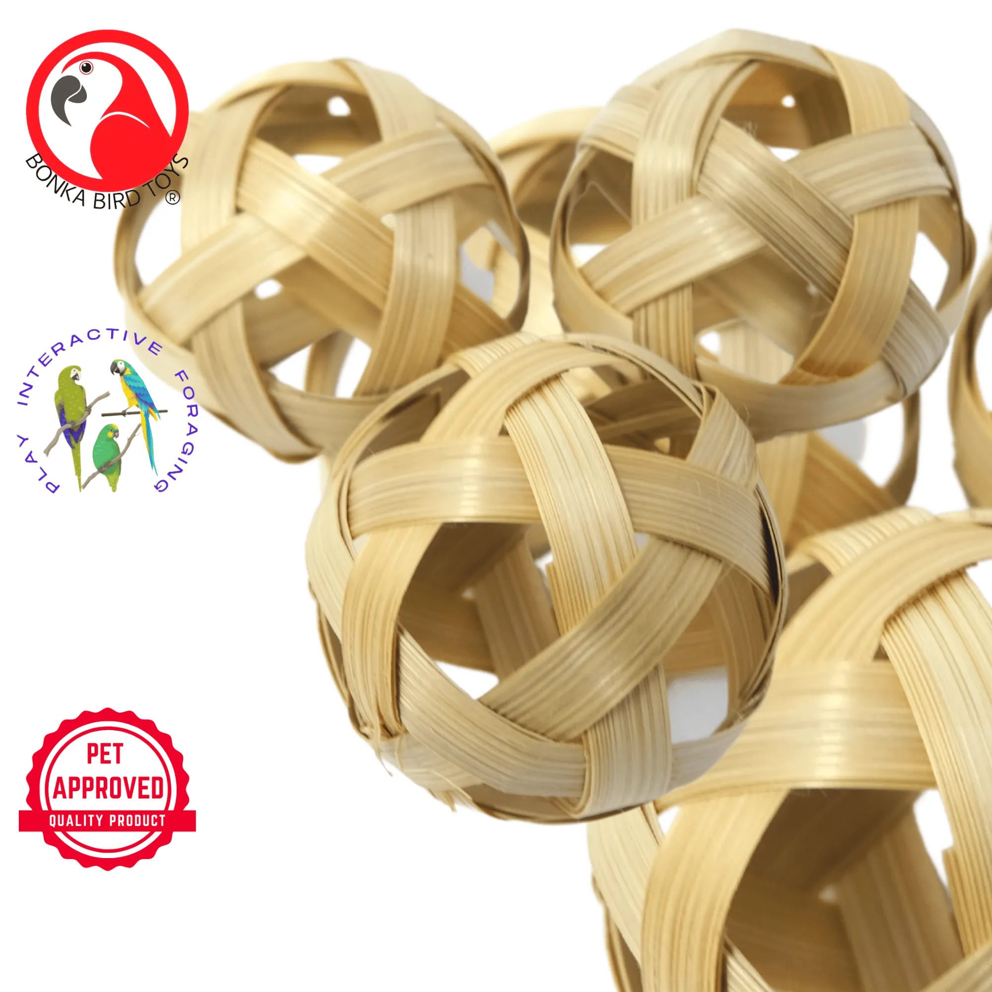 3485 PK3 Natural 3 Inch Bamboo Balls