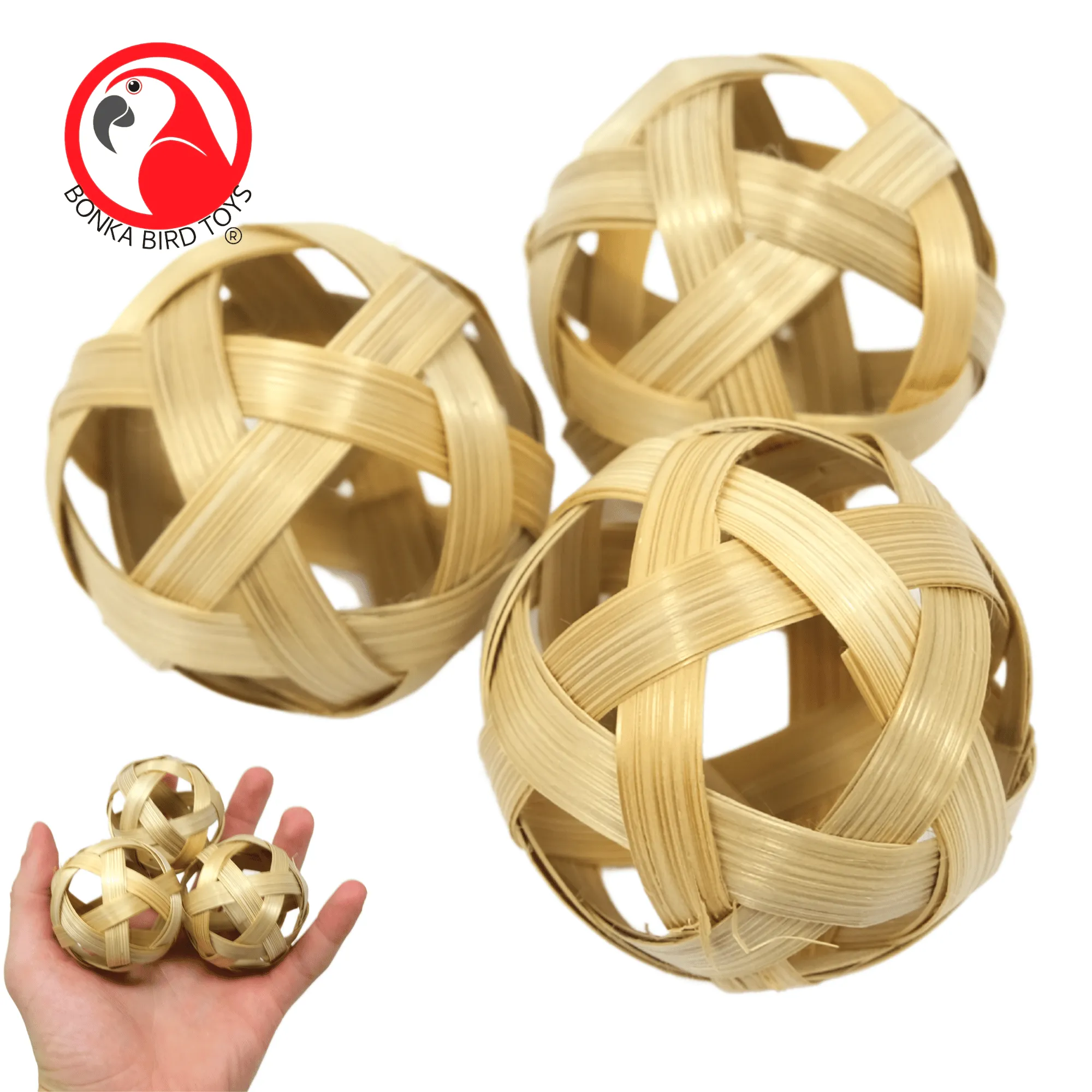 3485 PK3 Natural 3 Inch Bamboo Balls