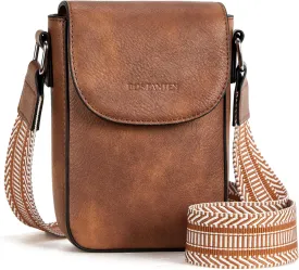 BOSTANTEN Small Crossbody Bags for Women Cell Phone Purse Leather Wallet Handbags with Card Slots