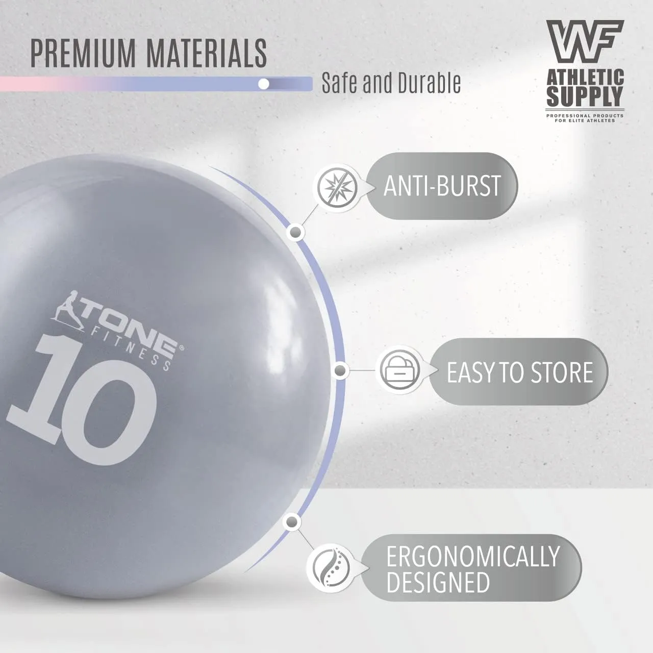 CAPHAUS Soft Weighted Exercise Ball, Weighted Toning Ball, Soft Medicine Balls for Exercise, Yoga, Pilates & Physical Therapy, 6, 8, 10 LB, Option Available in Single, Pair & Set with Rack