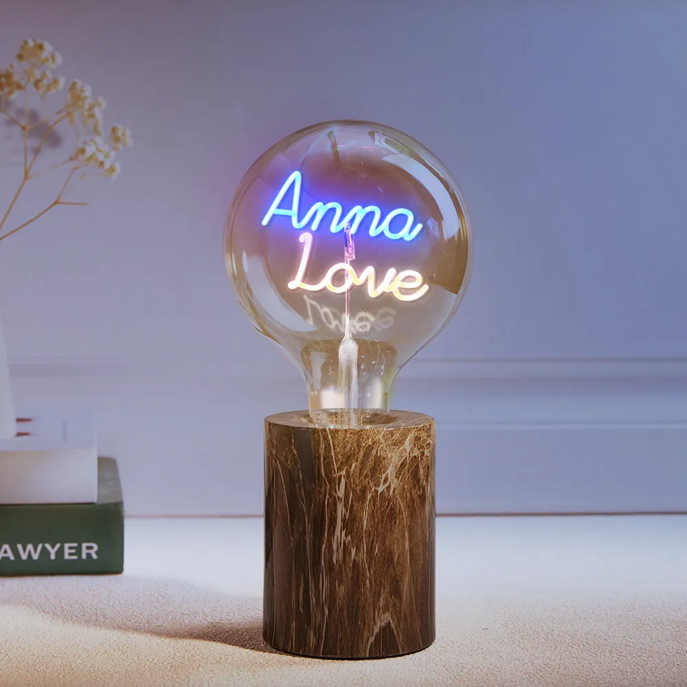 Custom Led Vintage Edison Filament Modeling Lamp Soft Light Bulbs Adjustable Brightness Wireless Base Colorful Lights Led