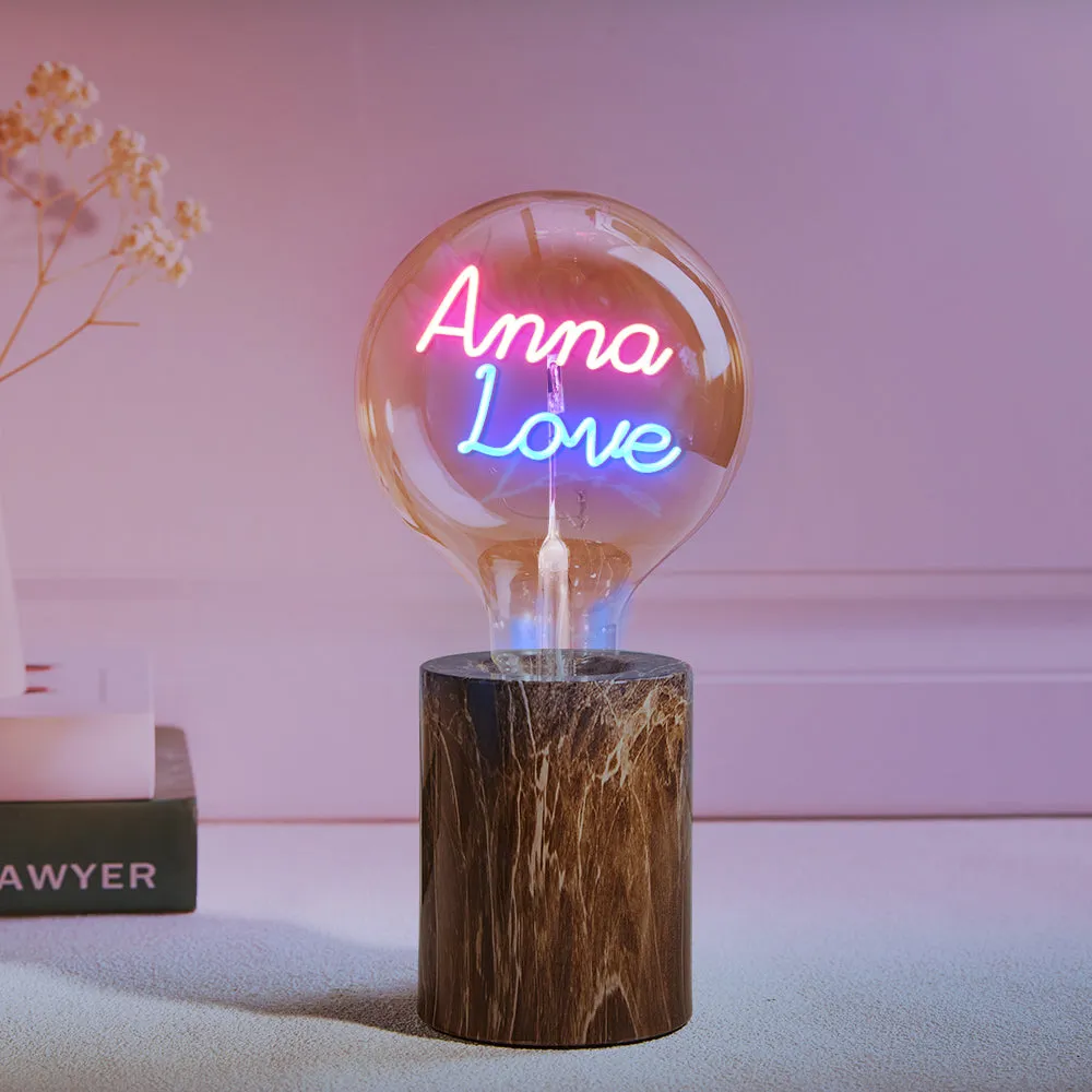 Custom Led Vintage Edison Filament Modeling Lamp Soft Light Bulbs Adjustable Brightness Wireless Base Colorful Lights Led