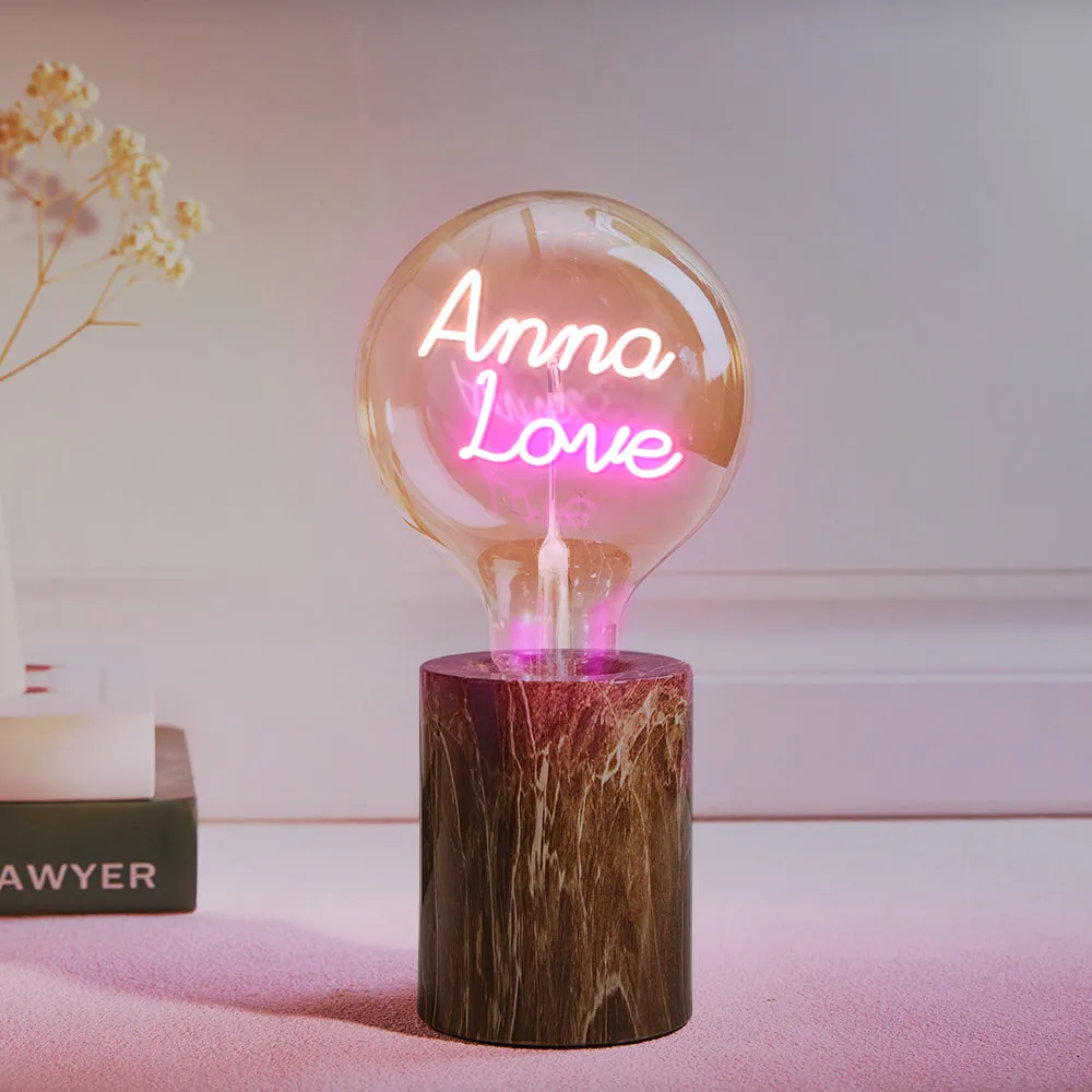 Custom Led Vintage Edison Filament Modeling Lamp Soft Light Bulbs Adjustable Brightness Wireless Base Colorful Lights Led