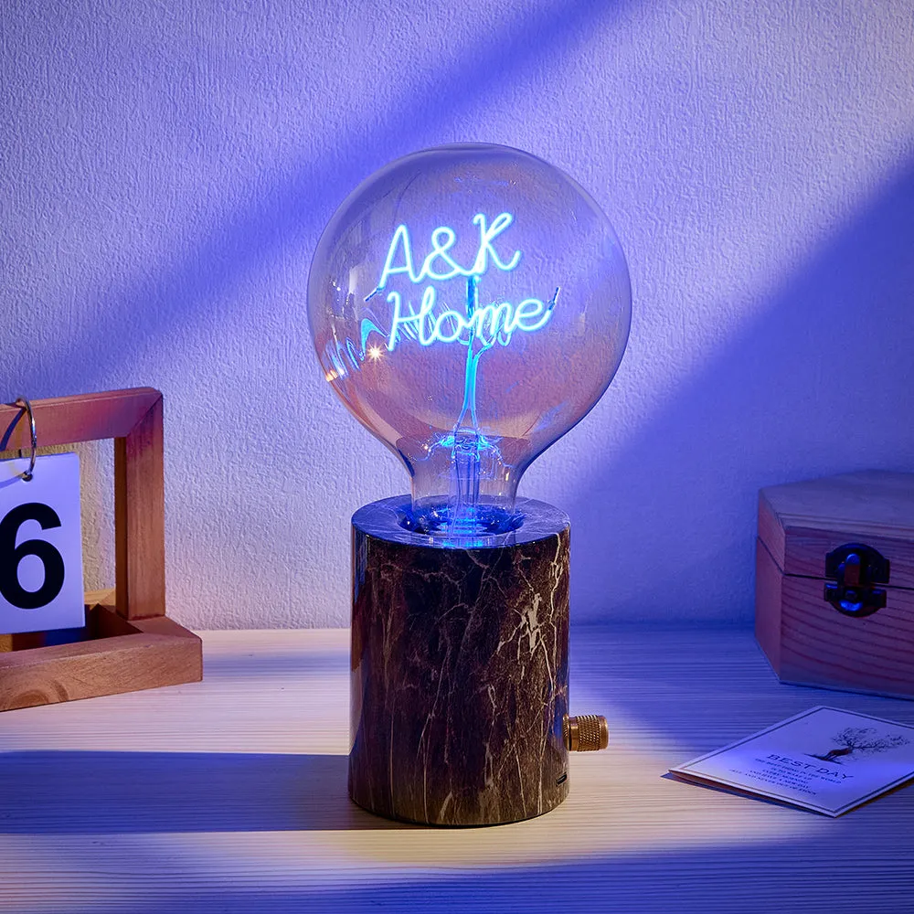 Custom Led Vintage Edison Filament Modeling Lamp Soft Light Bulbs Adjustable Brightness Wireless Base Colorful Lights Led