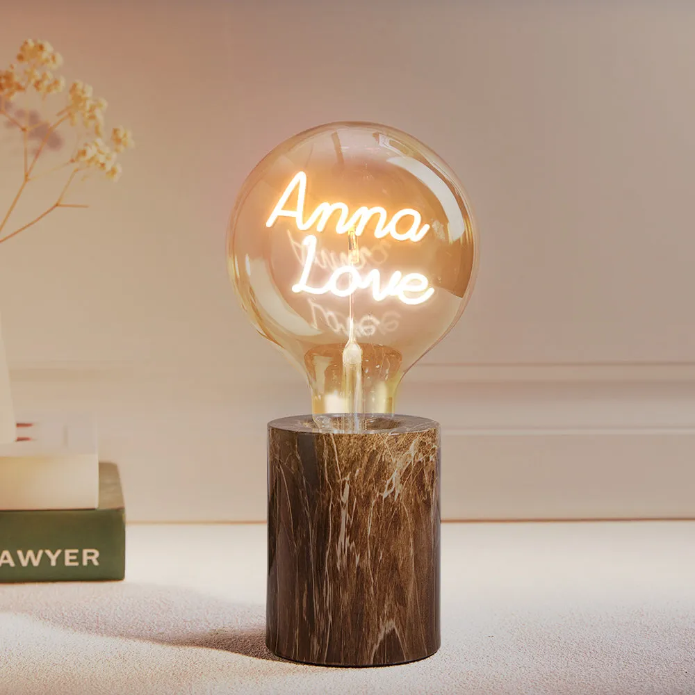 Custom Led Vintage Edison Filament Modeling Lamp Soft Light Bulbs Adjustable Brightness Wireless Base Colorful Lights Led