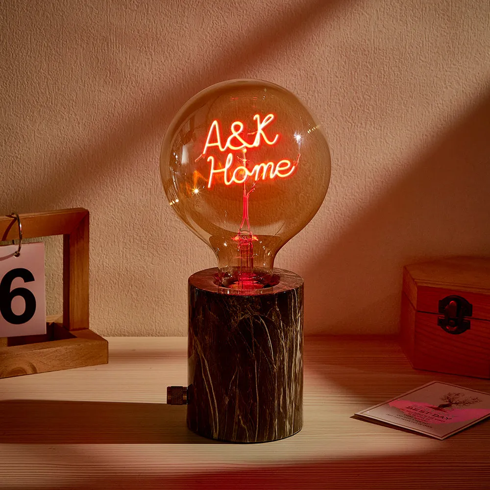 Custom Led Vintage Edison Filament Modeling Lamp Soft Light Bulbs Adjustable Brightness Wireless Base Colorful Lights Led