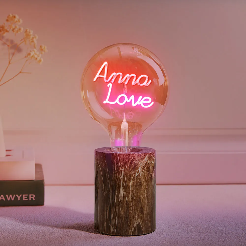 Custom Led Vintage Edison Filament Modeling Lamp Soft Light Bulbs Adjustable Brightness Wireless Base Colorful Lights Led