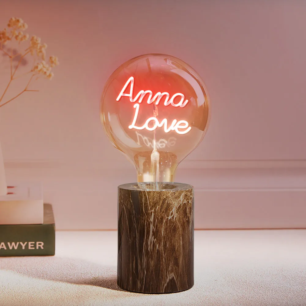 Custom Led Vintage Edison Filament Modeling Lamp Soft Light Bulbs Adjustable Brightness Wireless Base Colorful Lights Led