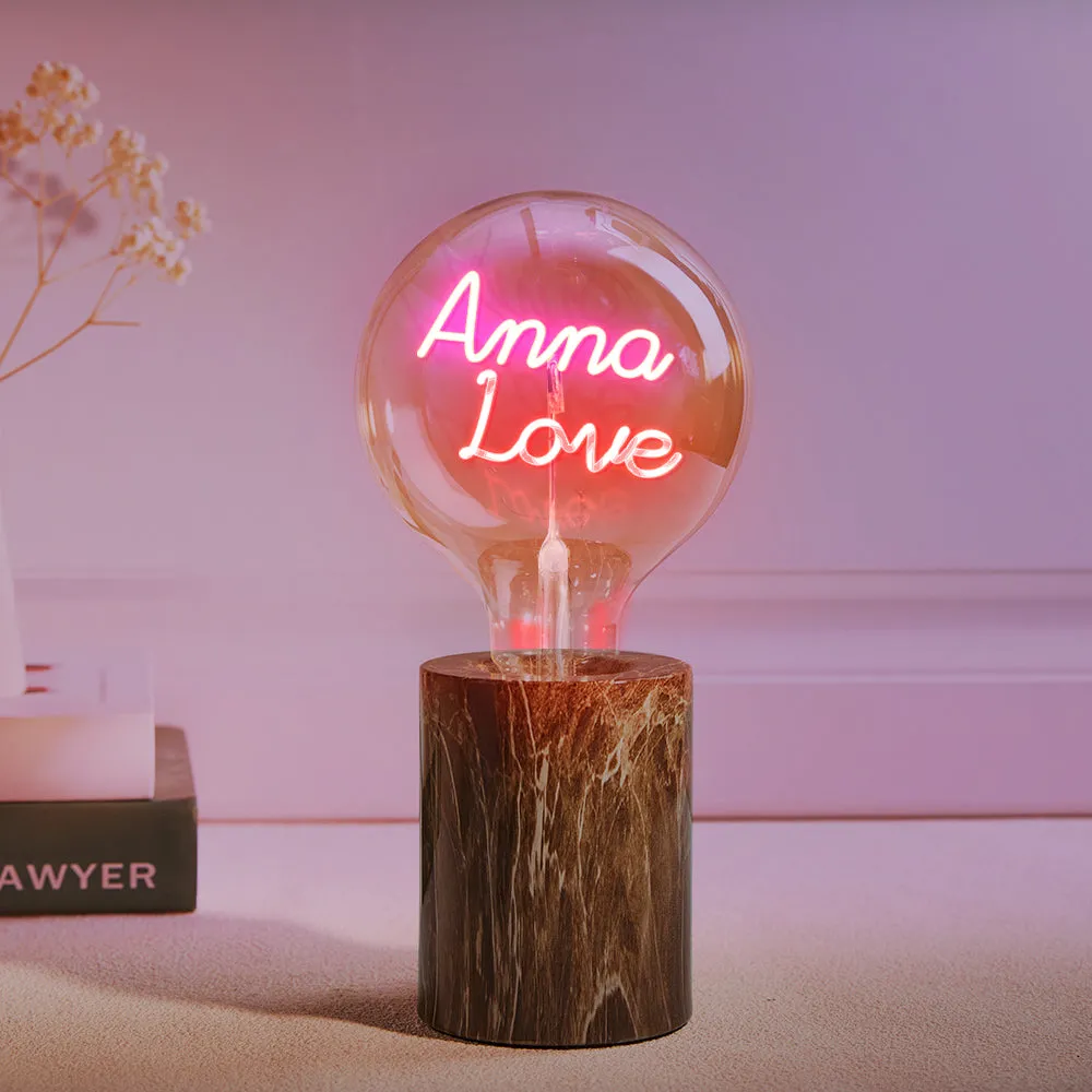 Custom Led Vintage Edison Filament Modeling Lamp Soft Light Bulbs Adjustable Brightness Wireless Base Colorful Lights Led