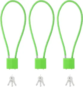 DELSWIN Cable Gun Locks with Keys - 15" Keyed Cable Gun Lock Heavy Duty Helmet Lock