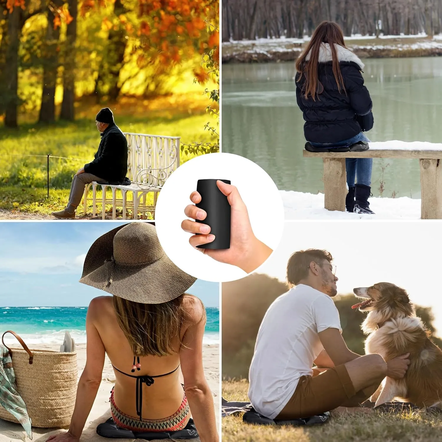 Eulant Lightweight Inflatable Air Seat Cushion - Portable Travel Cushion, Suitable for Camping, Hiking, Climbing, Bleacher, Home and Office