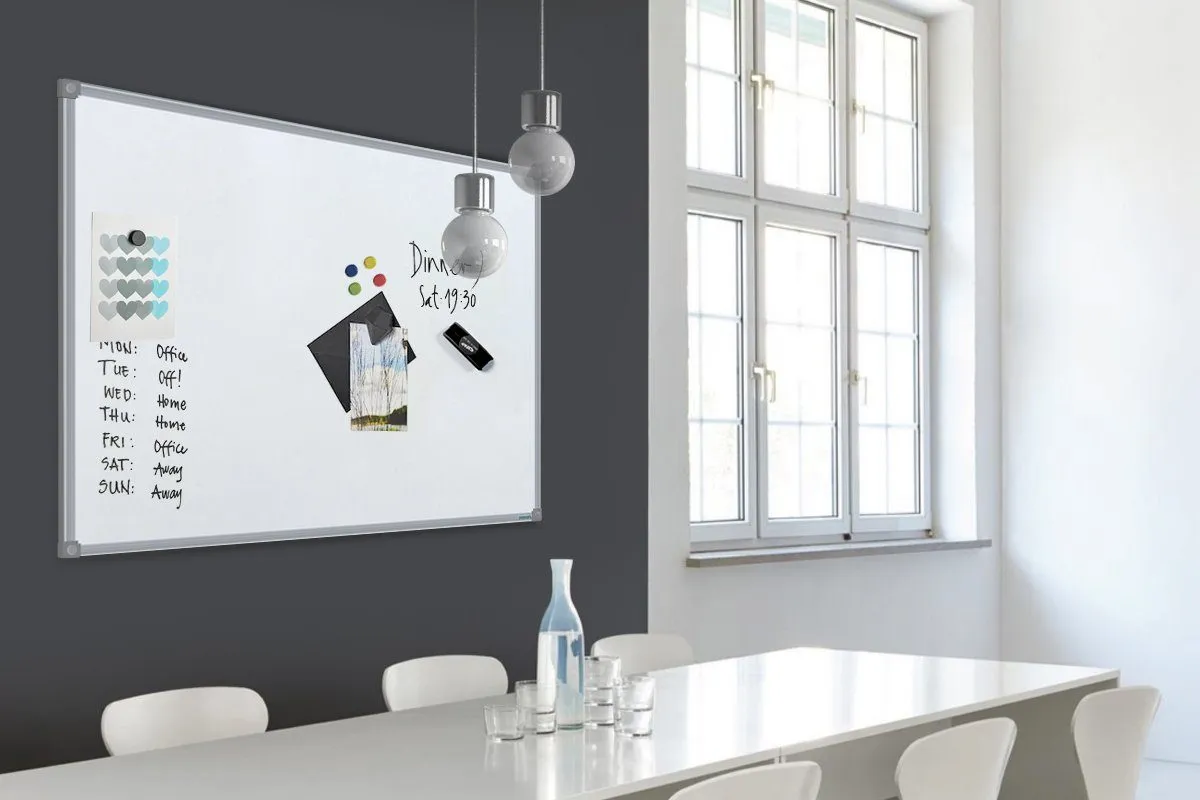 JasonL Commercial Magnetic Whiteboard - Silver Frame