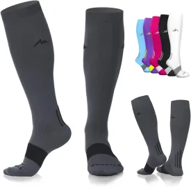 NEWZILL Medical Compression Socks for Women & Men Circulation 20-30 mmHg, Best for Running Athletic Hiking Travel Flight Nurses