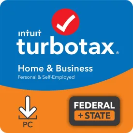 [Old Version] Intuit TurboTax Home & Business 2021, Federal and State Tax Return [PC Download]
