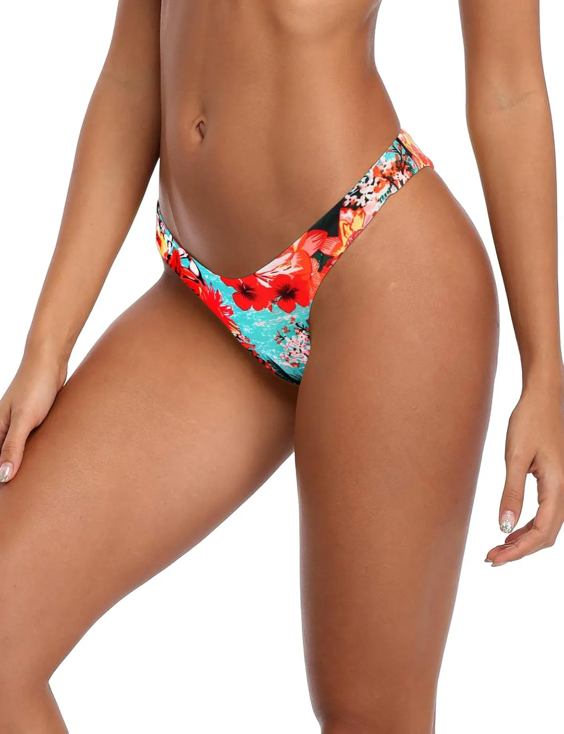 RELLECIGA Women's Cheeky Bikini Bottom