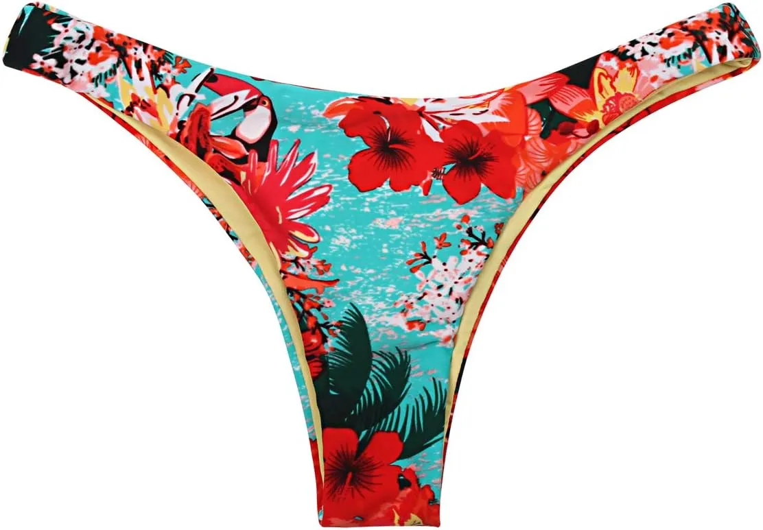 RELLECIGA Women's Cheeky Bikini Bottom