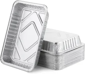 UNCO- Grill Drip Pans Aluminum, 7.5x5, 22 pcs, Compatible with Weber Spirit Series, Genesis Series, Q Series Grills, Drip Pan Liners, Grease Pan Liner, Grill Drip Pans for Outdoor Grill