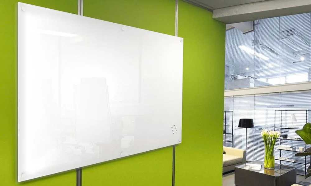 Vision Magnetic Glass Whiteboard Frameless
