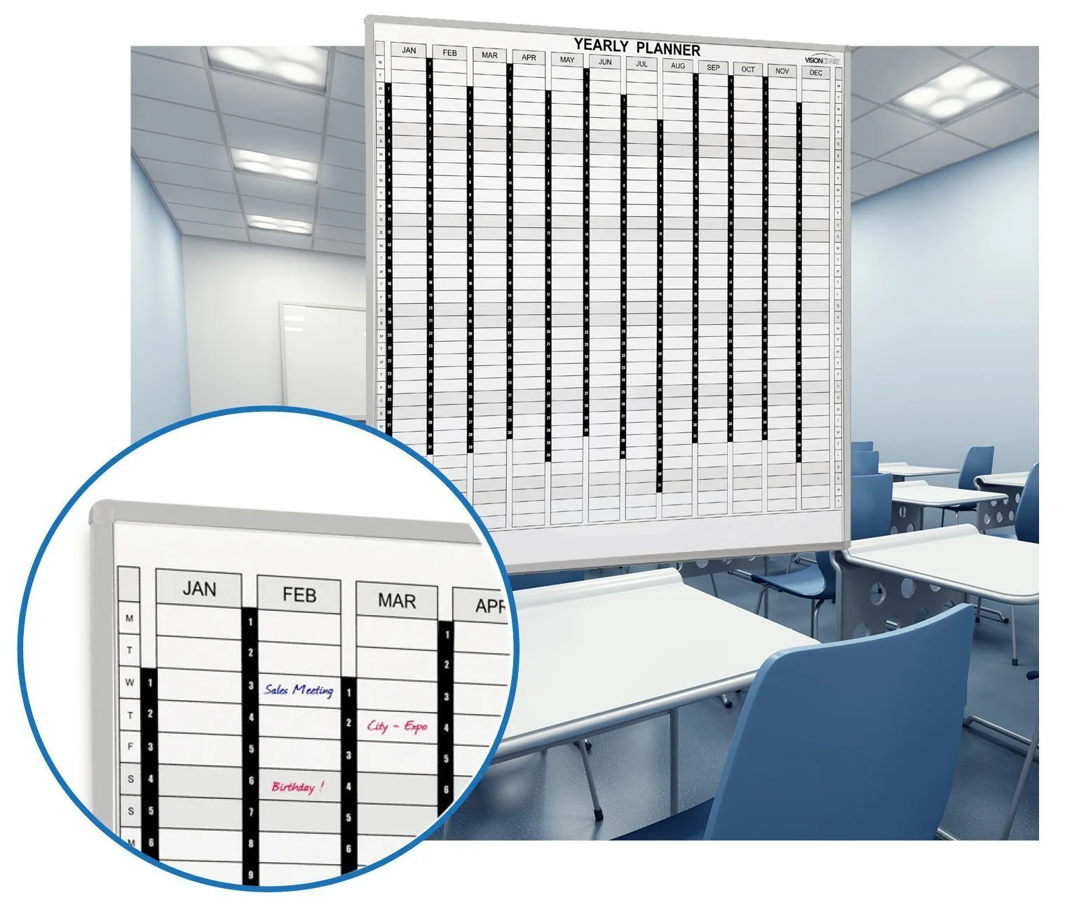 Vision Whiteboard Perpetual Planner